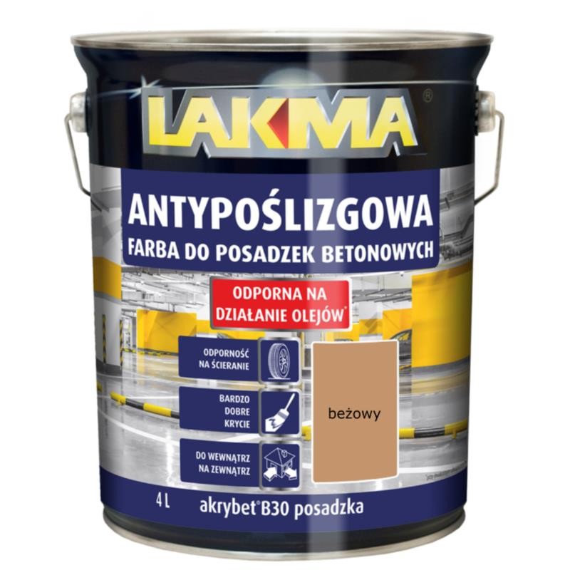 Farba do betonu AKRYBET B30 beż 10L