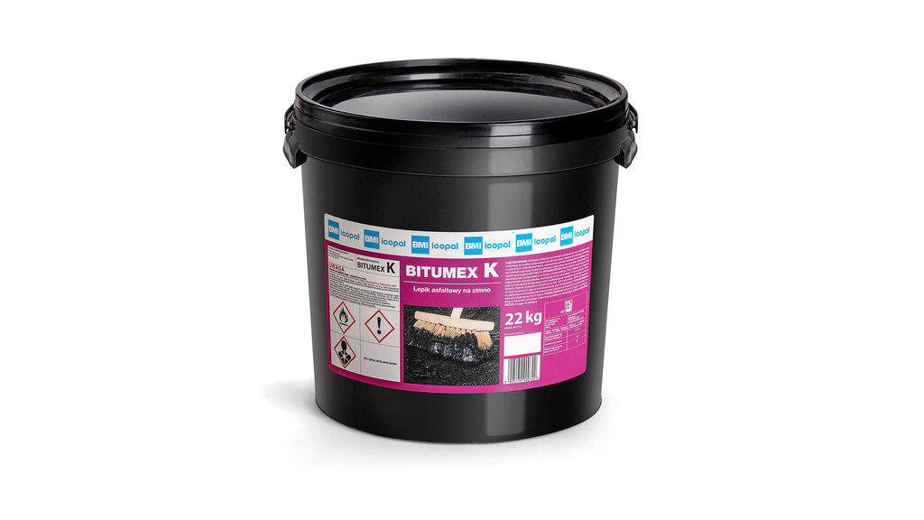 Lepik na zimno ICOPAL BITUMEX K 22 kg, 27 szt./pal.