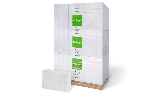 Beton komórkowy  8 cm YTONG MULTIPOR M4 600x80x390, 90 szt./pal., 4,27 szt./m2