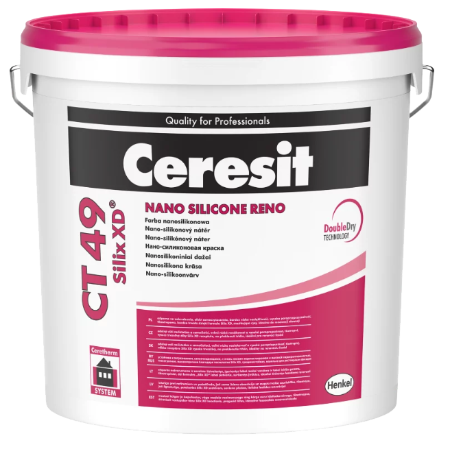 Ceresit CT 49 Silix XD grupa A, 15 l, farba nanosilikonowa