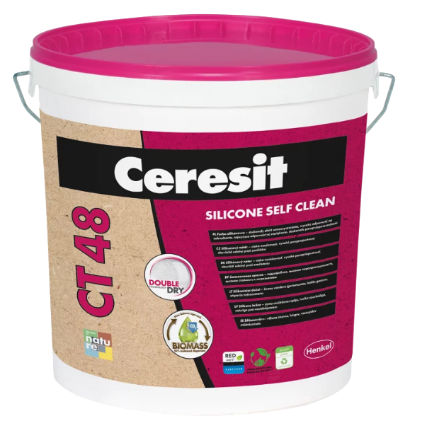 Ceresit CT 48 DOUBLE DRY baza do kolorowania, 3,5 l, farba silikonowa
