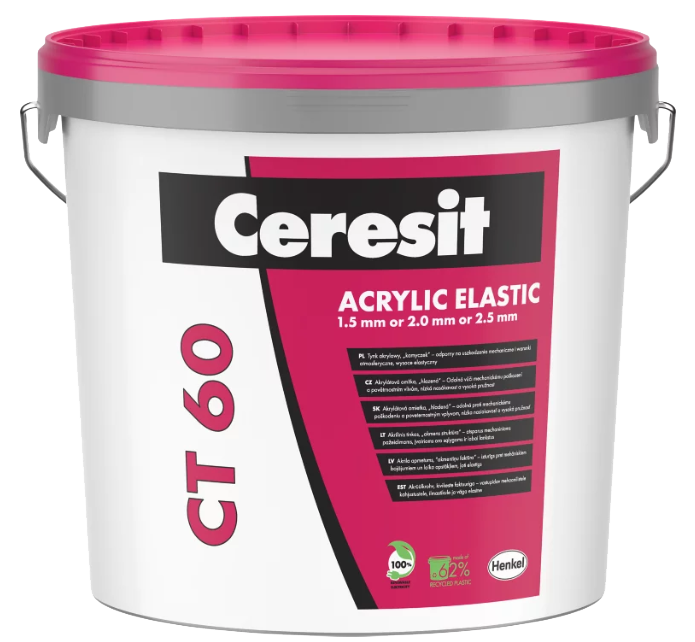 Ceresit CT 60 baza do kolorowania standard (ziarno 2,0 mm), 25 kg, tynk akrylowy
