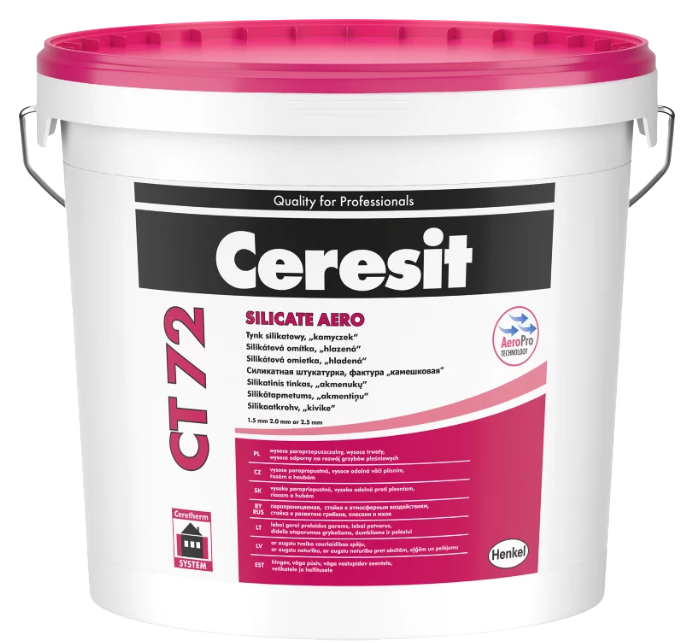 Ceresit CT 72 baza do kolorowania (ziarno 1,5 mm), 25 kg, tynk silikatowy