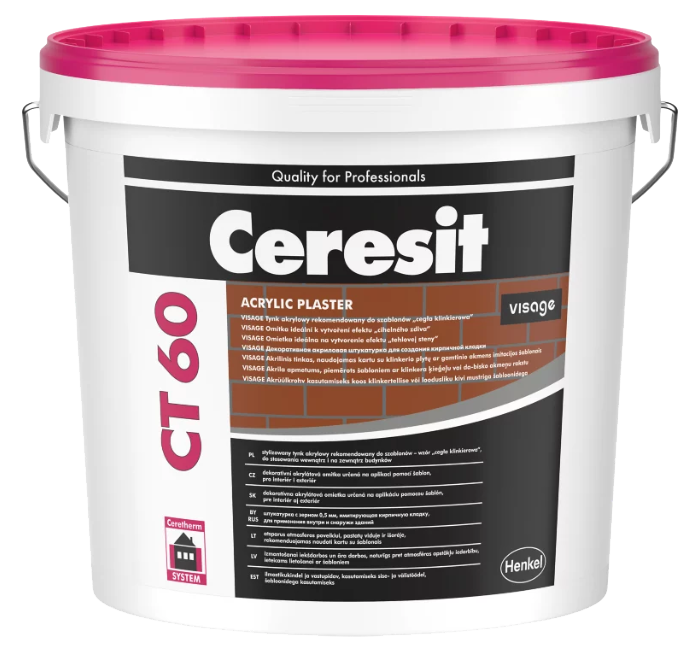 Ceresit CT 60 VISAGE grupa A, 25 kg, tynk akrylowy