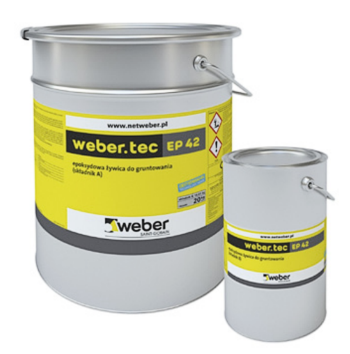 Weber.tec EP 42, 20 kg - żywica epoksydowa do gruntowania powierzchni, transparentna, 0,25-0,4 kg/m2